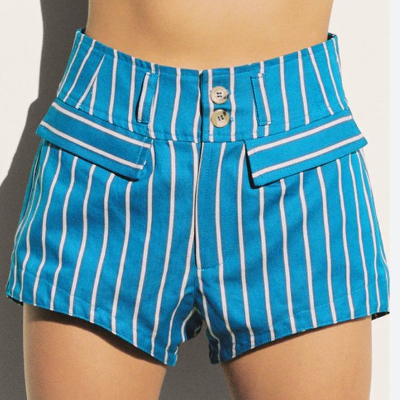 BRAND NEW Ciao Lucia Paolo Wide Stripe Shorts - Picture 1 of 4